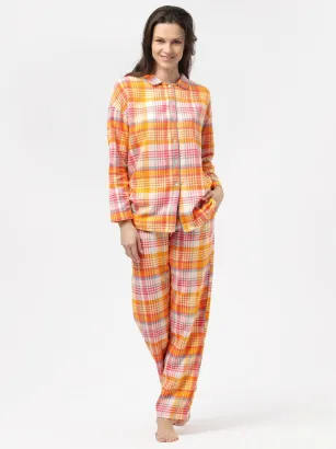 Piżama damska flanelowa Key LNS 473 S-XL