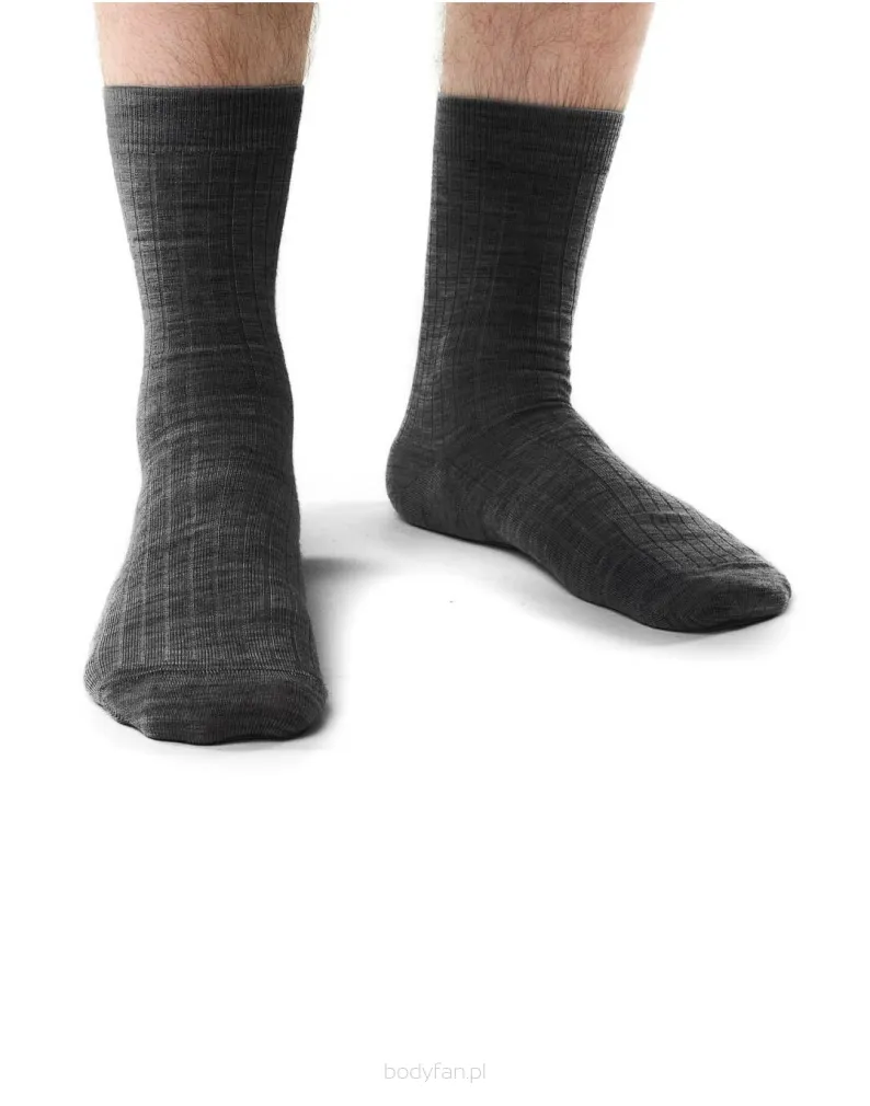 Skarpety Steven art.130 Merino Wool Prążek Męskie 41-46