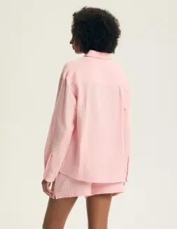 Letni komplet piżama rozpinana Henderson Ladies 44493 Eleni  S-3XL Muślin - 6