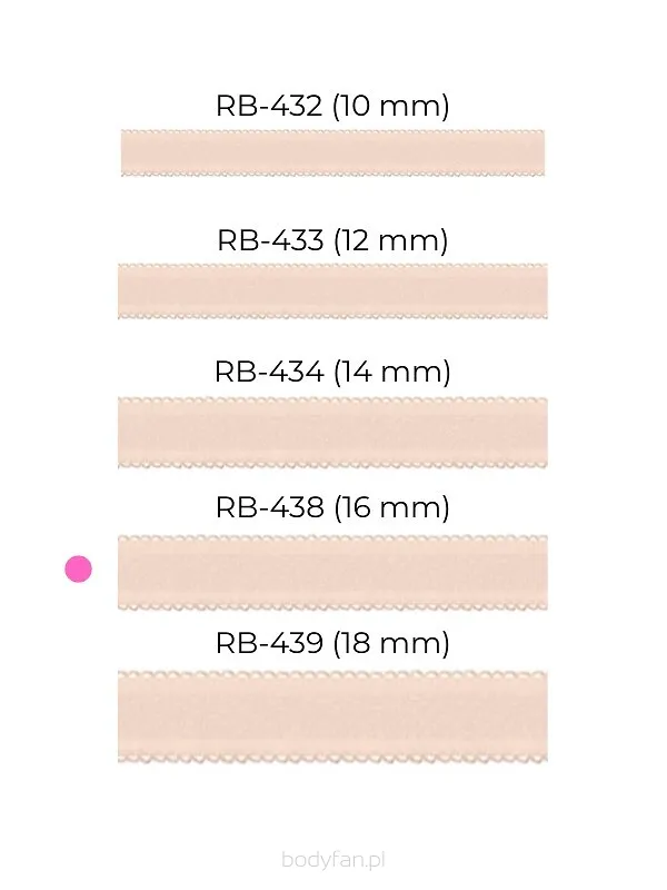 Ramiączka do biustonosza szerokość 16 mm Julimex RB 438