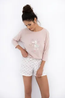 Piżama damska Sensis Lama 3/4 bawełniana z nadrukiem S–XL - 3