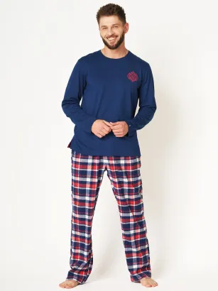 Piżama męska Key MNS 613 Flanela M-2XL
