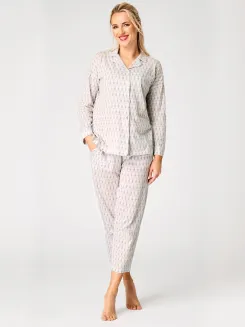 Piżama damska rozpinana Key LNS 879 2XL-3XL - 2