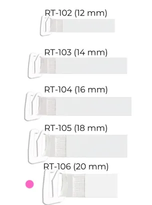 Ramiączka Julimex RT 106 silikonowe z metalowym zaczepem 20 mm