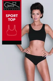 Bezszwowy sportowy Top szerokie ramiączka Gatta 3K 612 czary
