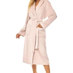 Elegancki szlafrok damski L&L 2510 Aura długi S-XL