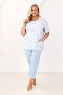 Piżama damska Regina 738 bawełniana 7/8 plus size 2XL–3XL - 3