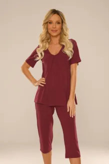 Piżama damska De Lafense Dahlia 878 wiskoza M–2XL - 8