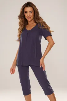 Piżama damska De Lafense Dahlia 878 wiskoza M–2XL - 10