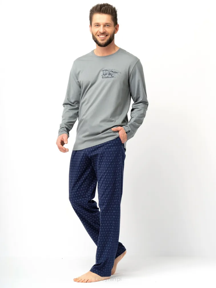 Piżama męska bawełniana Key MNS 612 M-2XL