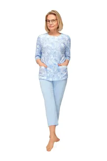 Piżama damska Martel Maria II 201 3/4 bawełna rozpinana M–2XL - 3