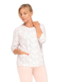 Piżama damska Martel Maria II 201 3/4 bawełna rozpinana M–2XL - 13