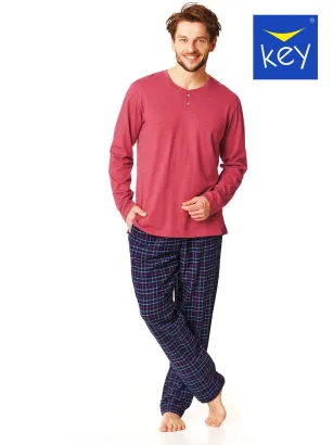 Piżama męska spodnie flanela Key Mns 451 M-2XL