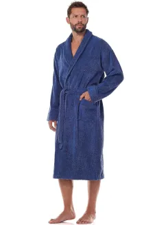 Szlafrok kąpielowy męski frotte 100% bawełna L&L 2450 M-2XL - 5