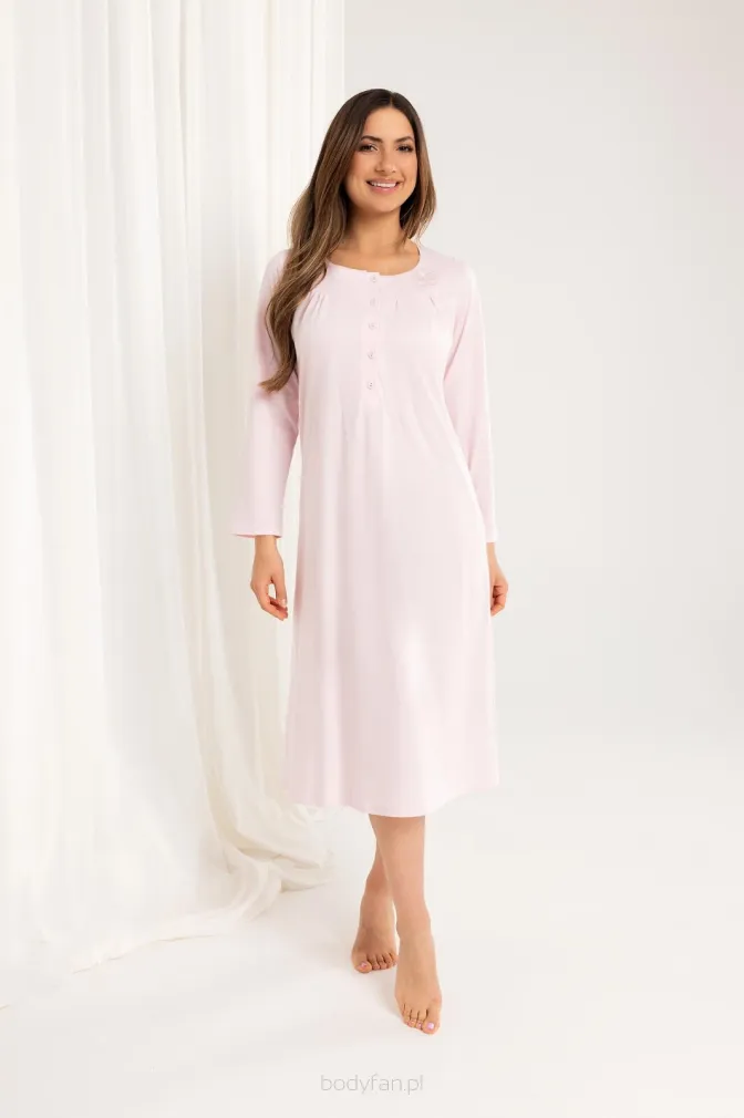 Koszula nocna Regina 016 bawełniana z haftem zapinana 3XL-4XL