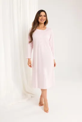 Koszula nocna Regina 016 bawełniana z haftem zapinana 3XL-4XL