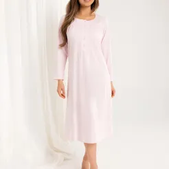 Koszula nocna Regina 016 bawełniana z haftem zapinana 3XL-4XL