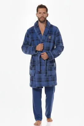 Szlafrok męski L&L 2456 BJ krótki bonżurka, 3XL