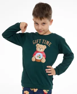 Świąteczna piżama chłopięca Cornette 593/184 Gift Time Christmas 86-128 - 2