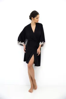 Elegancki szlafrok z koronką Sensis Dione XS-XL - 17