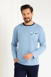 Piżama męska Regina 484 bawełniana z kieszeniami 2XL-3XL - 3