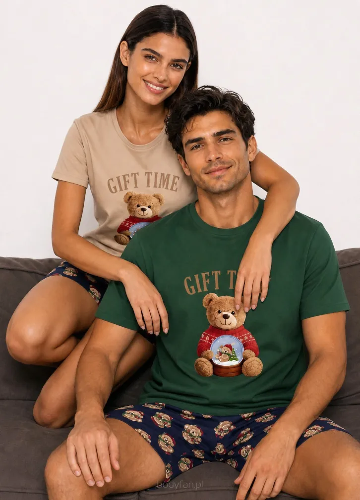 Świąteczna piżama męska Cornette 326/351 Gift Time 2  Christmas S-2XL