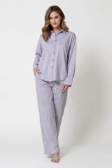 Piżama damska Leveza 1784 Marcelina dł/r S-XL rozpinana - 4