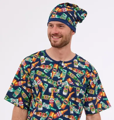 Męska koszula nocna Cornette 109/29 Beer M-2XL
