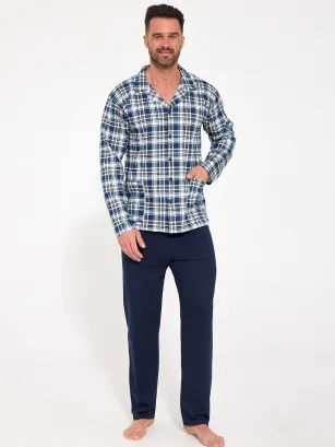 Piżama męska rozpinana Cornette 114/85  M-2XL