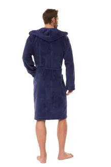 Szlafrok męski frotte L&L 2521 M-2XL bambus bawełna - 8