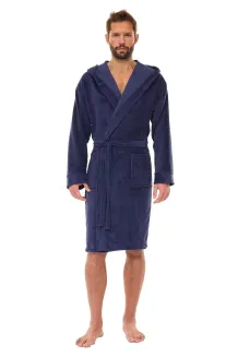 Szlafrok męski frotte L&L 2521 M-2XL bambus bawełna - 4