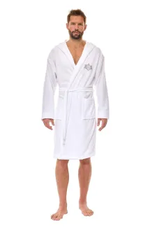 Szlafrok męski frotte L&L 2521 M-2XL bambus bawełna - 5