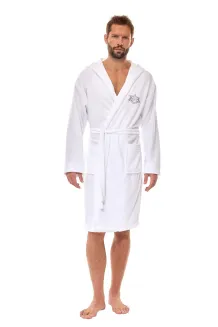Szlafrok męski frotte L&L 2521 M-2XL bambus bawełna - 3
