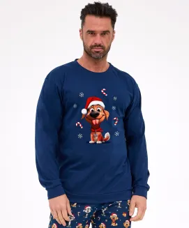 Piżama Cornette 115/294 Dog dł/r Christmas S-2XL męska - 2