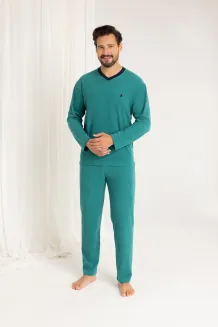 Piżama męska Regina 489 frotte ciepła bawełniana M–XL - 3