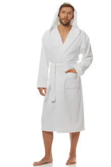 Szlafrok kąpielowy męski frotte z kapturem L&L 2104 M-2XL - 4