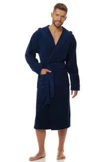 Szlafrok kąpielowy męski frotte z kapturem L&L 2104 M-2XL - 9