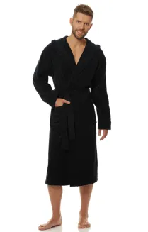 Szlafrok kąpielowy męski frotte z kapturem L&L 2104 M-2XL - 8