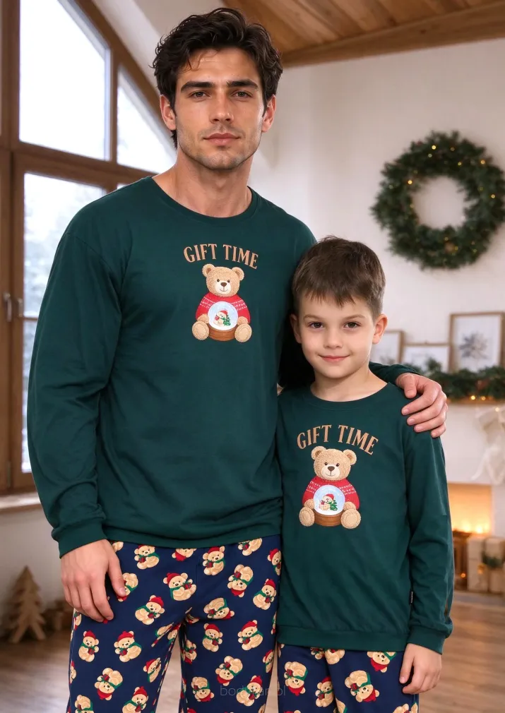 Piżama męska Cornette 115/321 Gift Time Christmas S-2XL