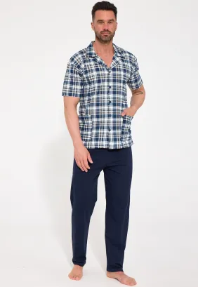 Piżama męska rozpinana Cornette 318/61 M-2XL
