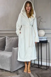 Elegancki szlafrok damski L&L 2648 Lisa długi S-2XL - 6