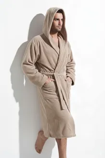 Szlafrok męski L&L Iwo wellursoft z kapturem M-2XL - 7