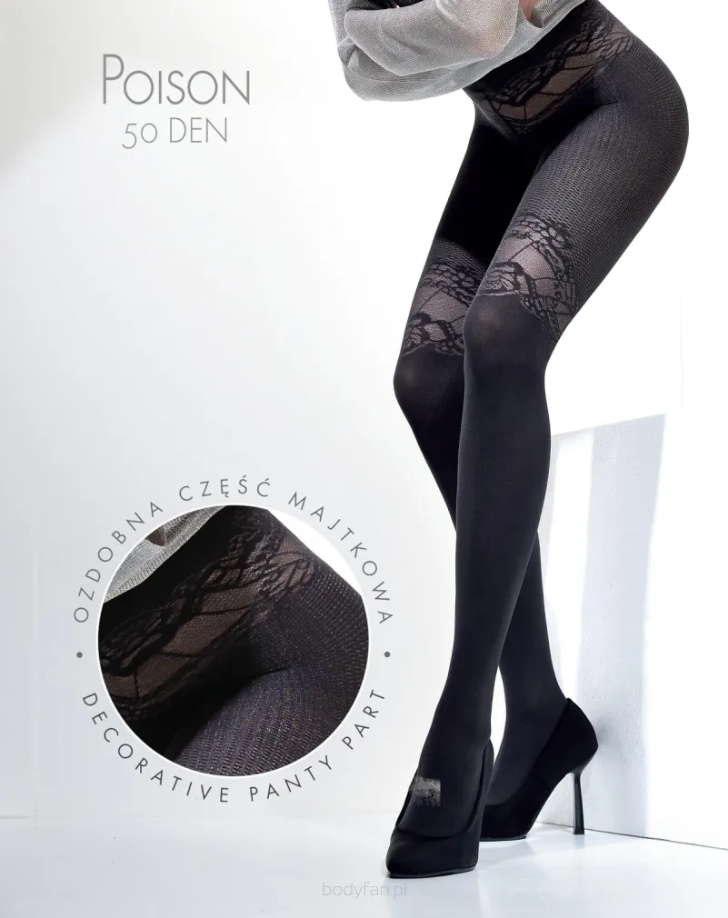 Rajstopy Knittex Poison 3D 50 den 2-4