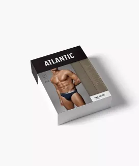 Slipy Atlantic 2MP-1589 dwupak S-XL bawełna pima modal - 10