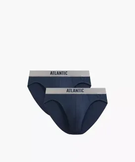 Slipy Atlantic 2MP-1589 dwupak S-XL bawełna pima modal - 8