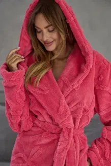 Szlafrok damski z kapturem L&L 2632 Elodie XS-XL - 9
