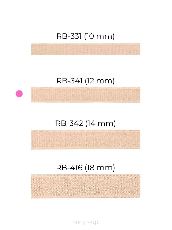 Ramiączka do stanika szerkość 12 mm Julimex RB 341