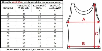 Koszulka z jedwabiu wiskozowego Vanessa 6548 - 7