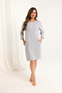 Koszula nocna damska Regina 165 bawełniana rozpinana 2XL-3XL - 7
