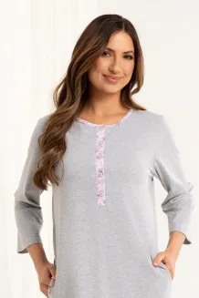 Koszula nocna damska Regina 165 bawełniana rozpinana 2XL-3XL - 8